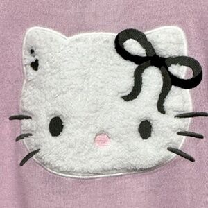 NEW Hello Kitty Sweater (M) FUZZY FACE Pink Light Knit Y2K Kawaii Soft Girl NWT